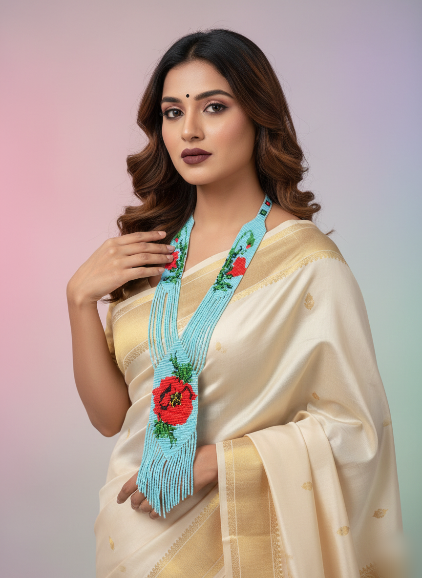 Handmade Long Bead Necklace – Best Gift for Wife or Girlfriend