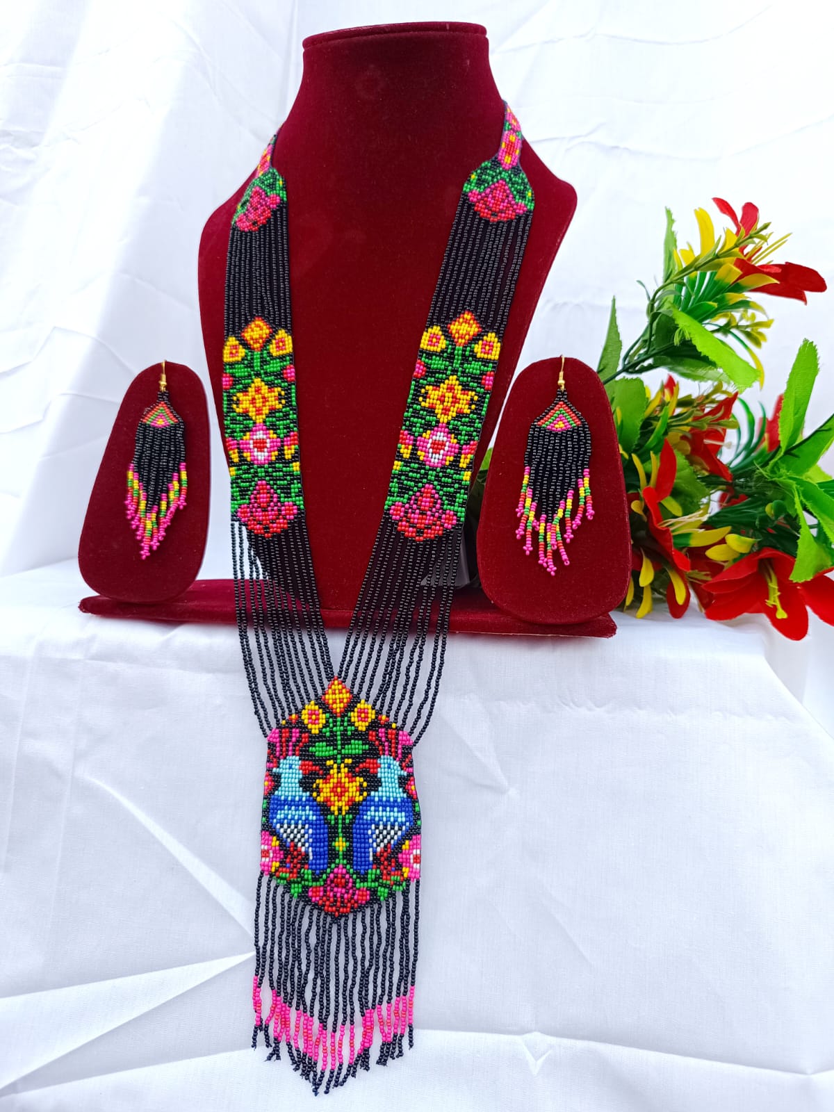 Tribal Beaded Necklace Set Life Fashion 