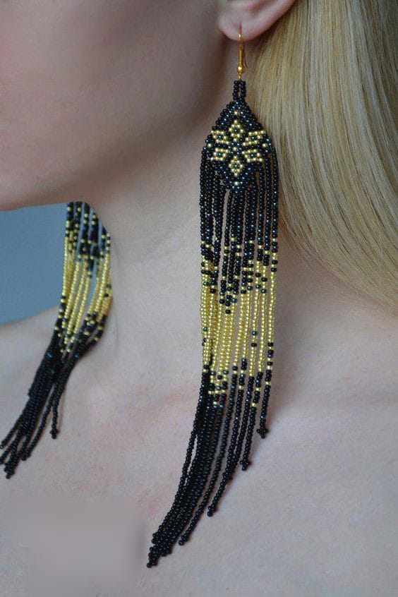 Pastel Beaded Earrings for Summer Look