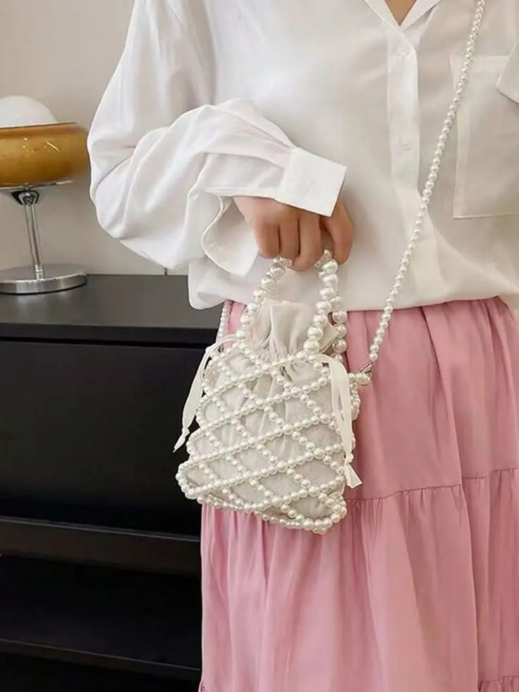 Ethnic Bags with Pearl Embellishments Life Fashion 