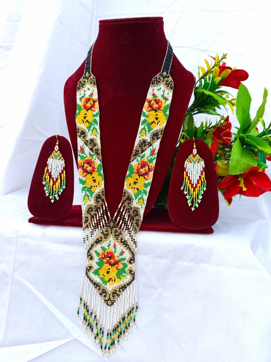 Red and Green Meenakari Jewellery Set Life Fashion 
