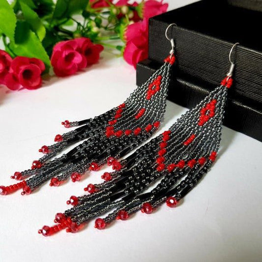 Vintage Silver Tribal Dangler Earrings Life Fashion 