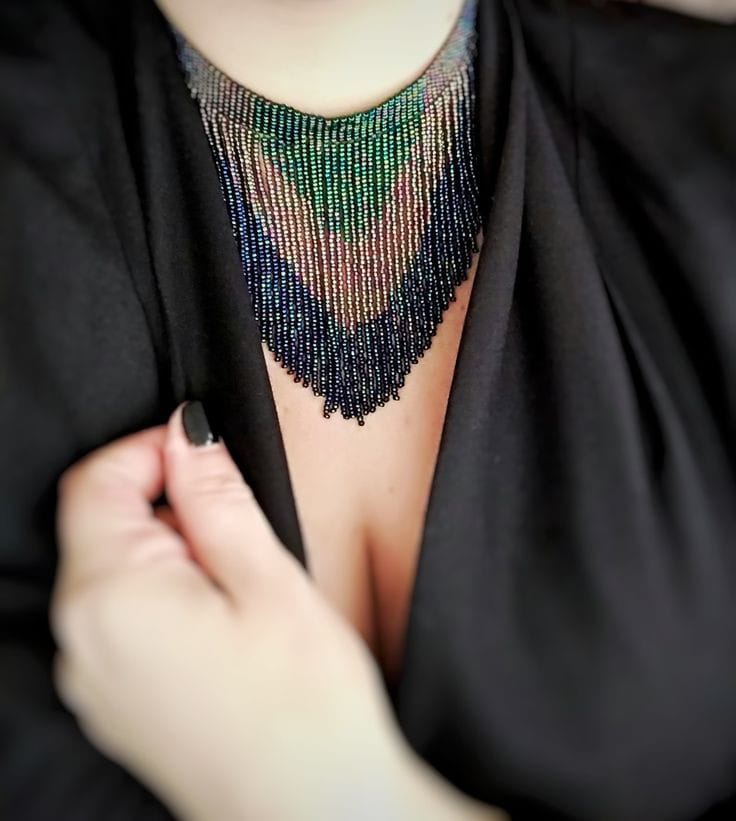 Festival Wear Bold Beaded Choker Necklace Life Fashion 
