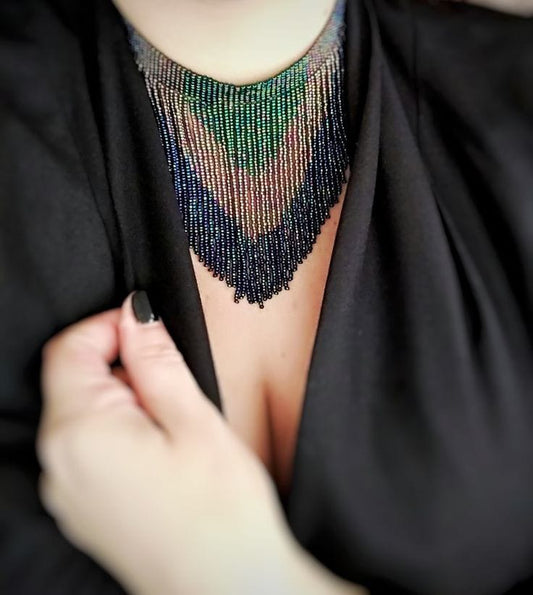 Festival Wear Bold Beaded Choker Necklace Life Fashion 